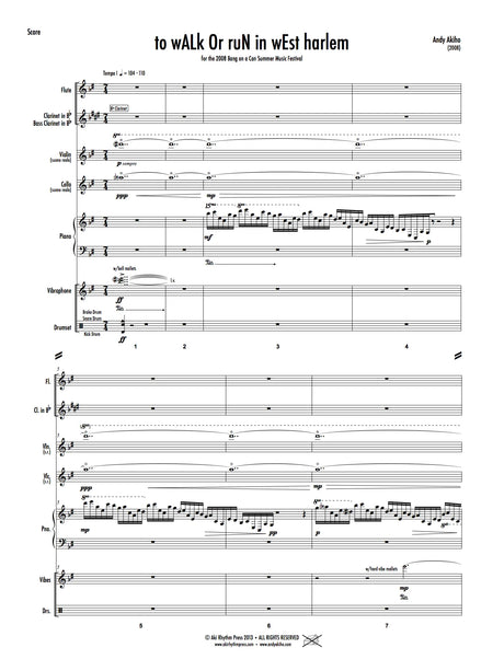 Akiho: to wALk or ruN in wEst harlem