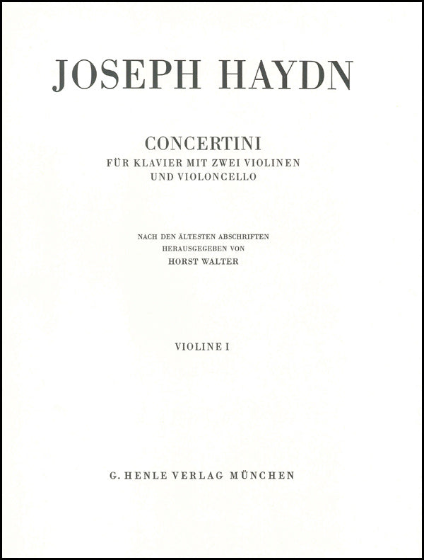 Haydn: Concertini for Piano Quartets