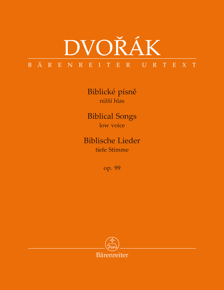Dvořák: Biblical Songs, B. 185, Op. 99 – Ficks Music