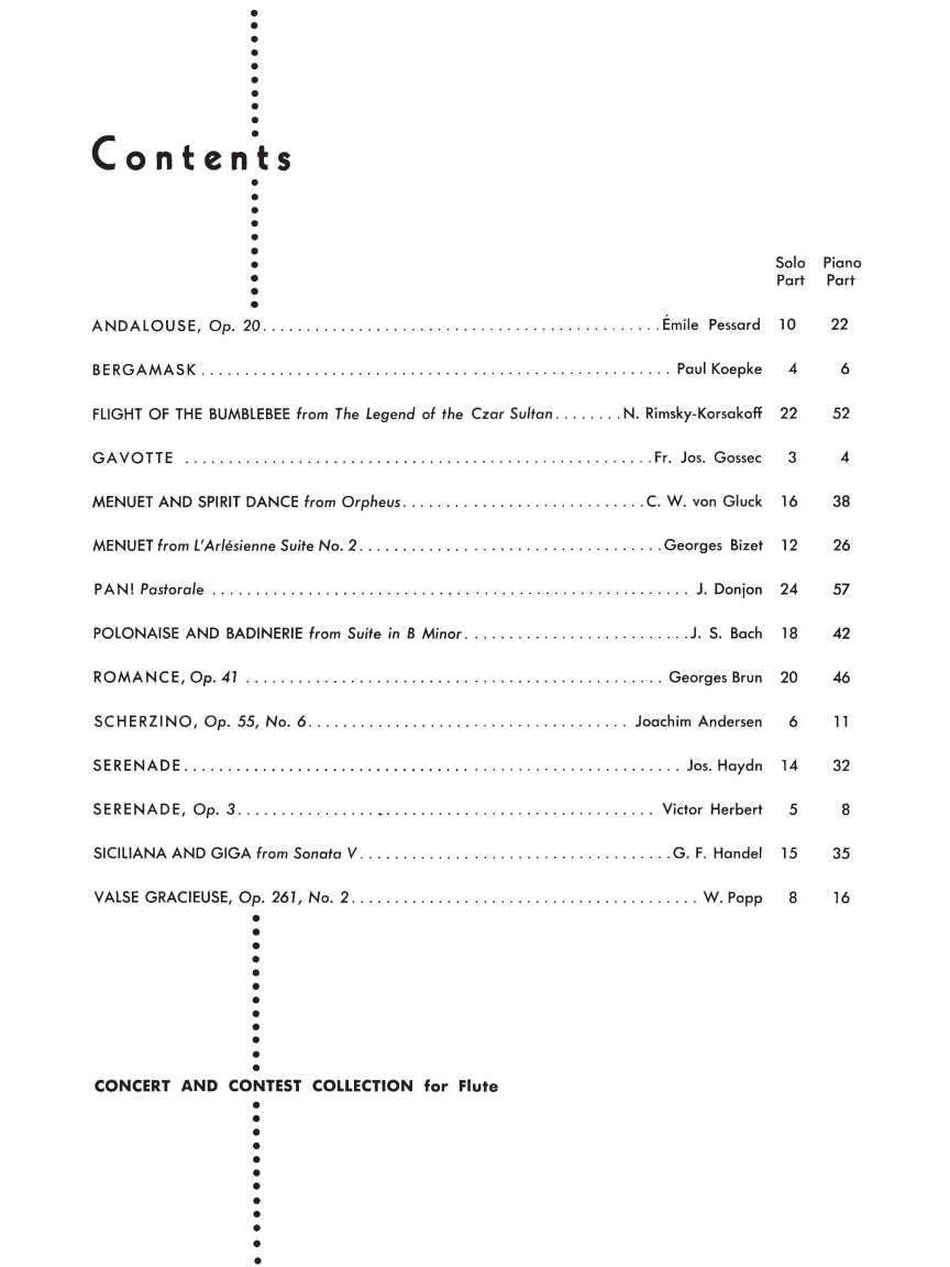 Concert and Contest Collection - Flute