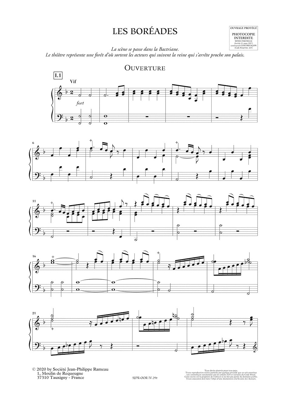 Rameau: Les Boréades, RCT 31