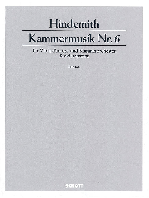 Hindemith: Chamber music No. 6, Op. 46, No. 1