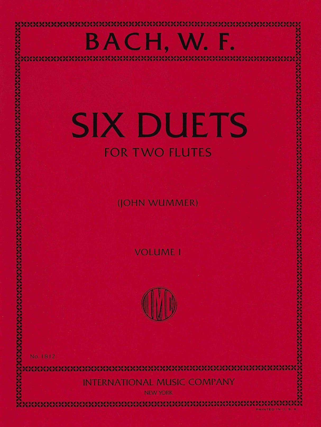 W.F. Bach: Six Duets - Volume 1