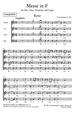 Schubert: Mass in F Major, D 105 and 185