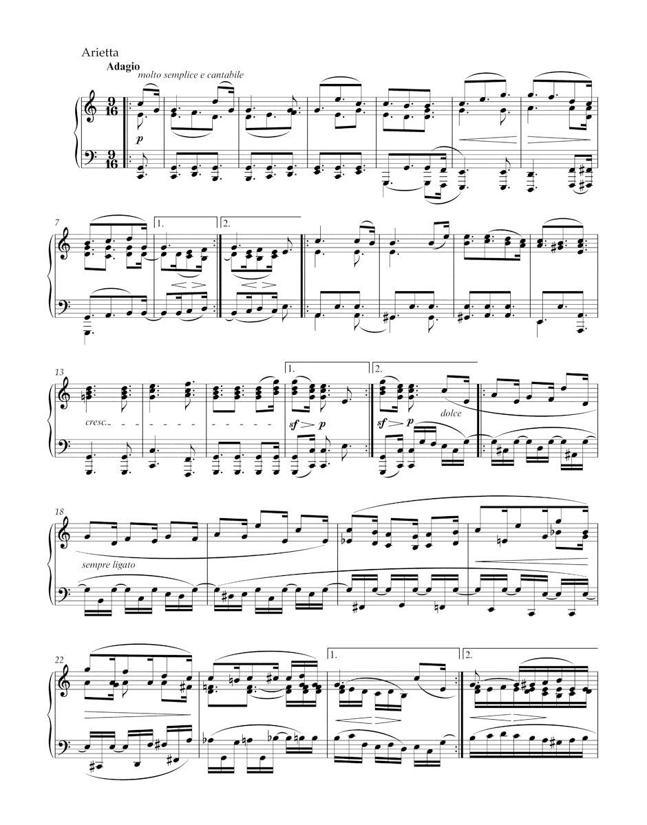 Beethoven: Piano Sonata No. 32 in C Minor, Op. 111