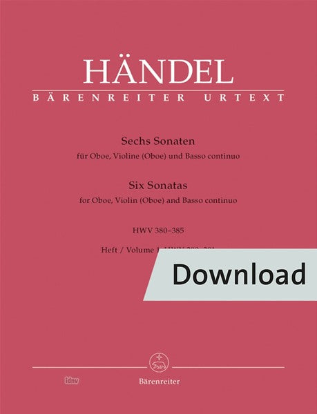 Handel: 6 Trio Sonatas - Volume 1, HWV 380 & 381
