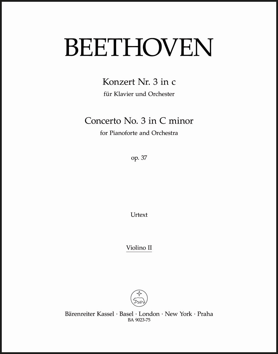 Beethoven: Piano Concerto No. 3 in C Minor, Op. 37 – Ficks Music