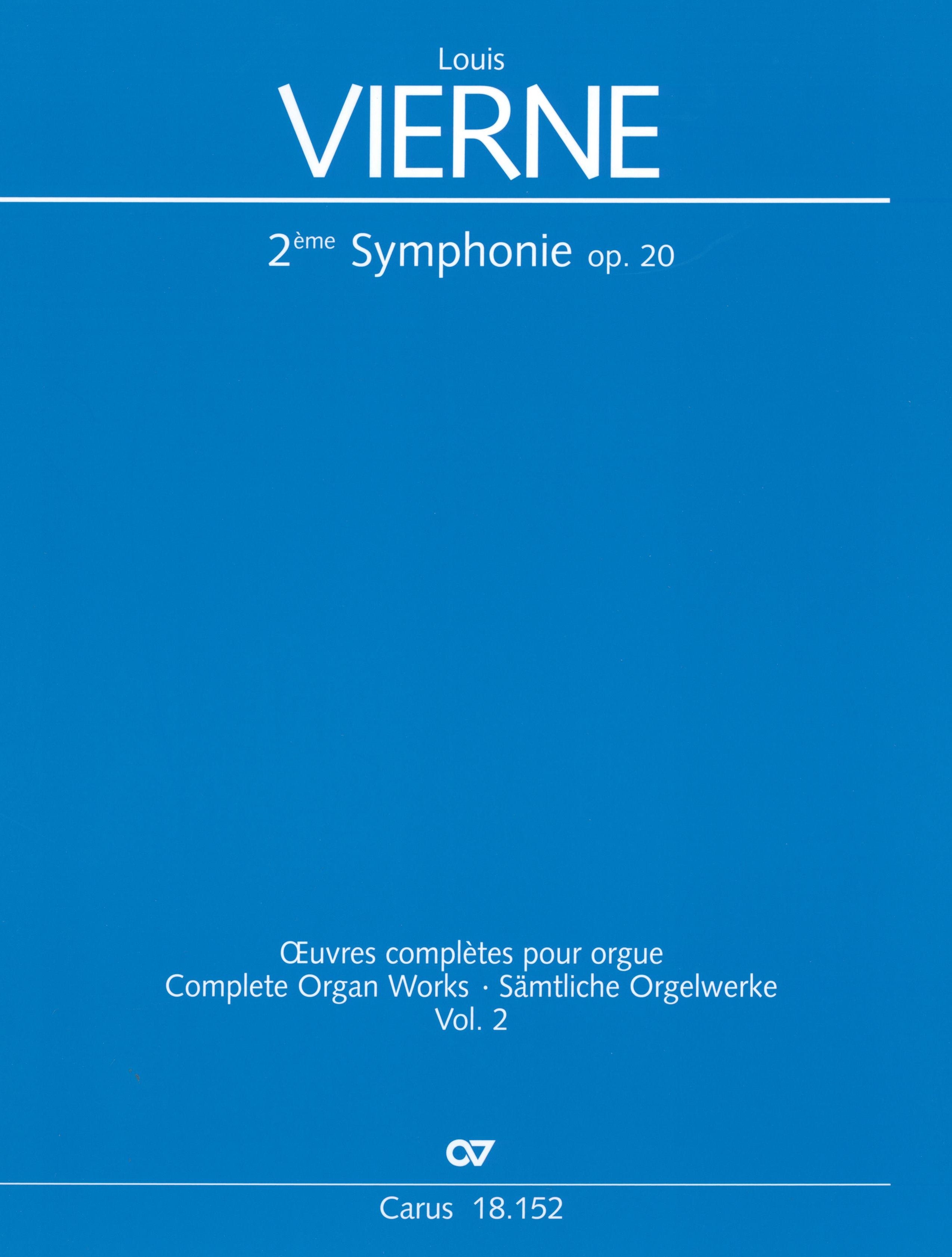 LouisVierne オルガン 楽譜 Carus Vierne: Symphonie No. 2, Op. 20 – Ficks Music