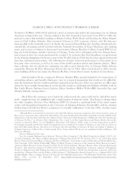 Price: Song Without Words in A Major