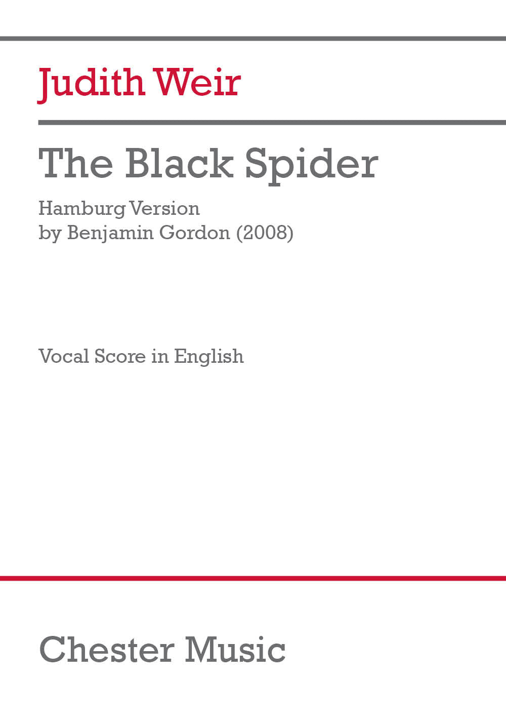 Weir: The Black Spider