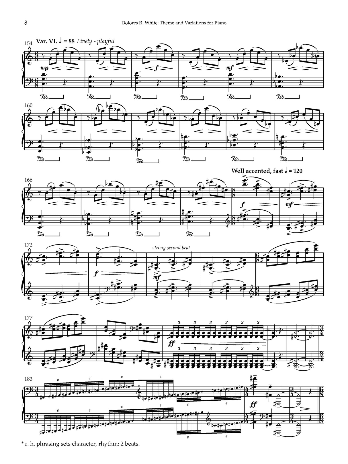 White: Theme and Variations