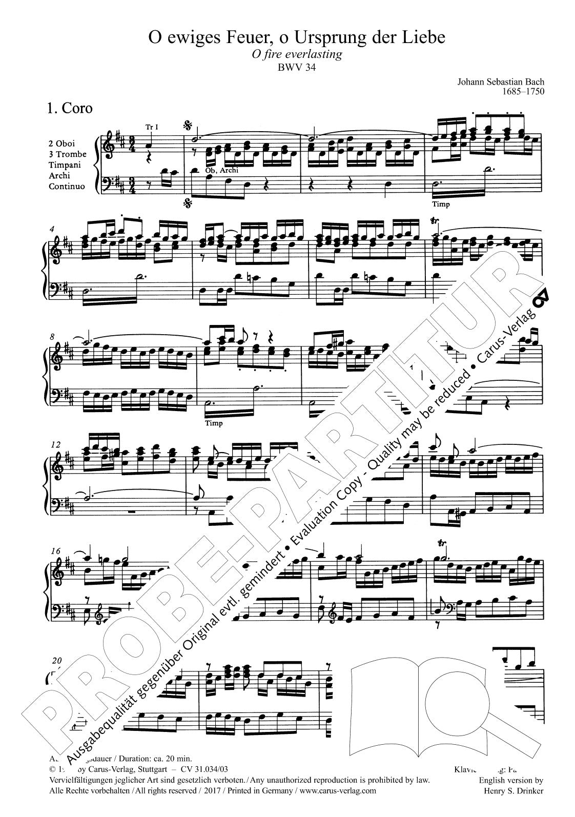 Bach: O ewiges Feuer, o Ursprung der Liebe, BWV 34