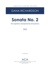 D. Richardson: Soprano Saxophone Sonata No. 2