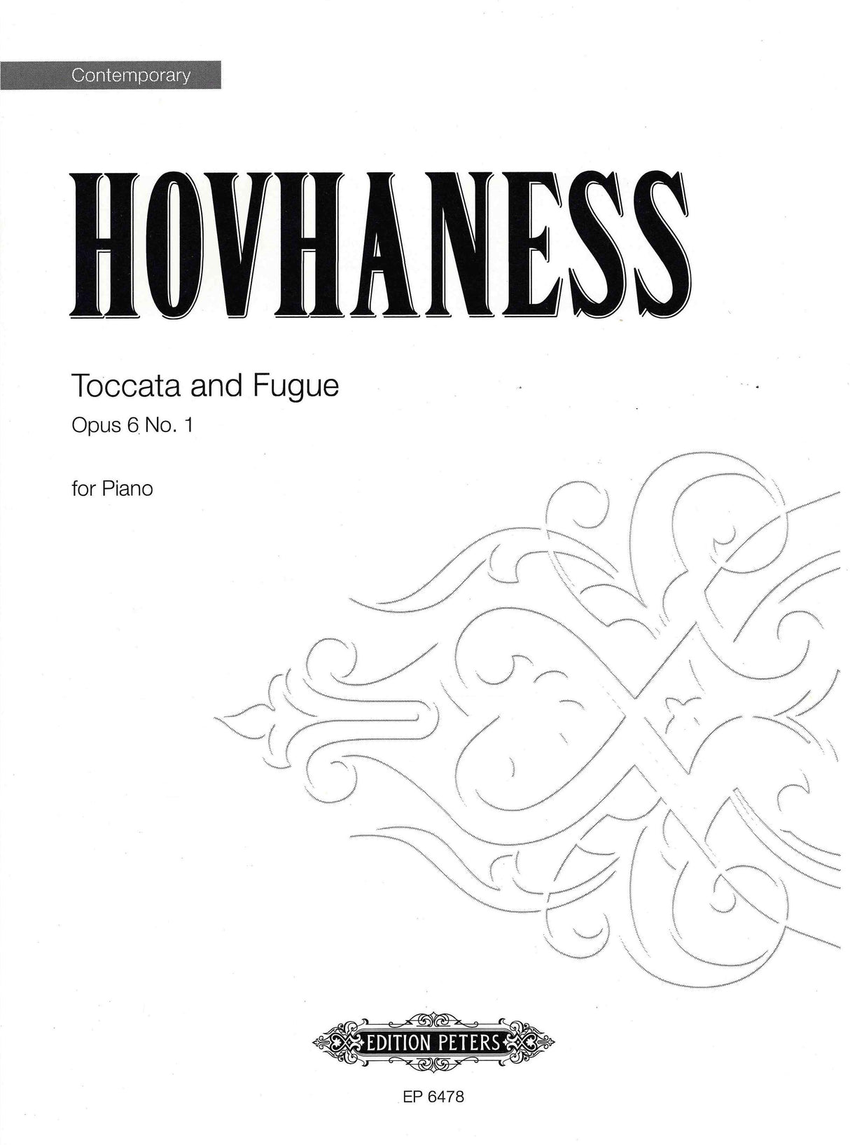 Hovhaness: Toccata and Fugue, Op. 6, No. 1