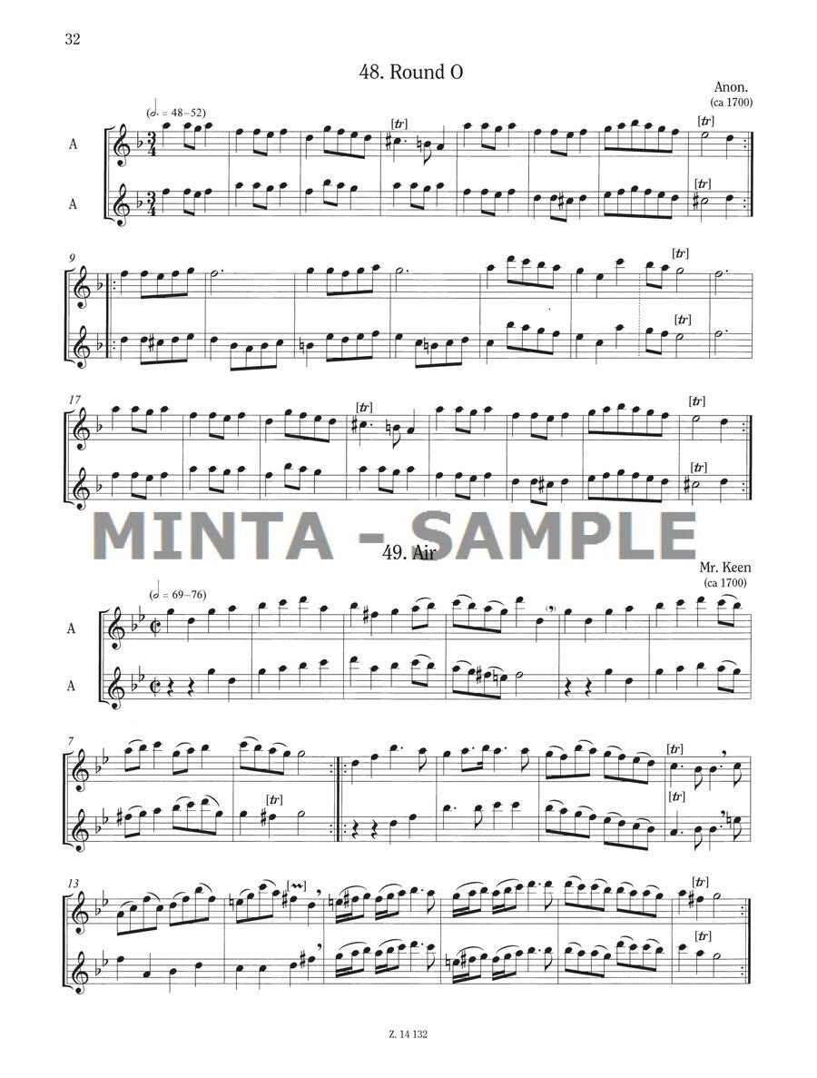 Repertoire for Music Schools - Recorder Volume 1a