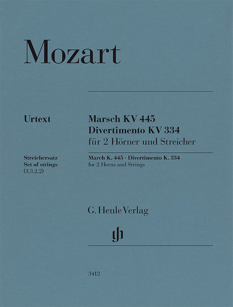 Mozart: March, K. 445 & Divertimento, K. 334