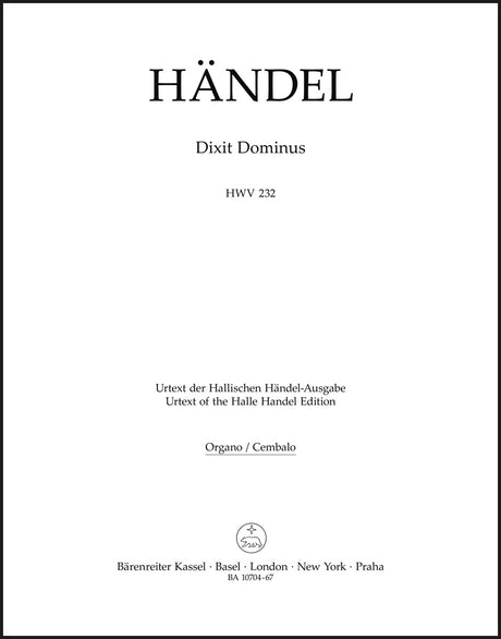 Handel: Dixit Dominus, HWV 232