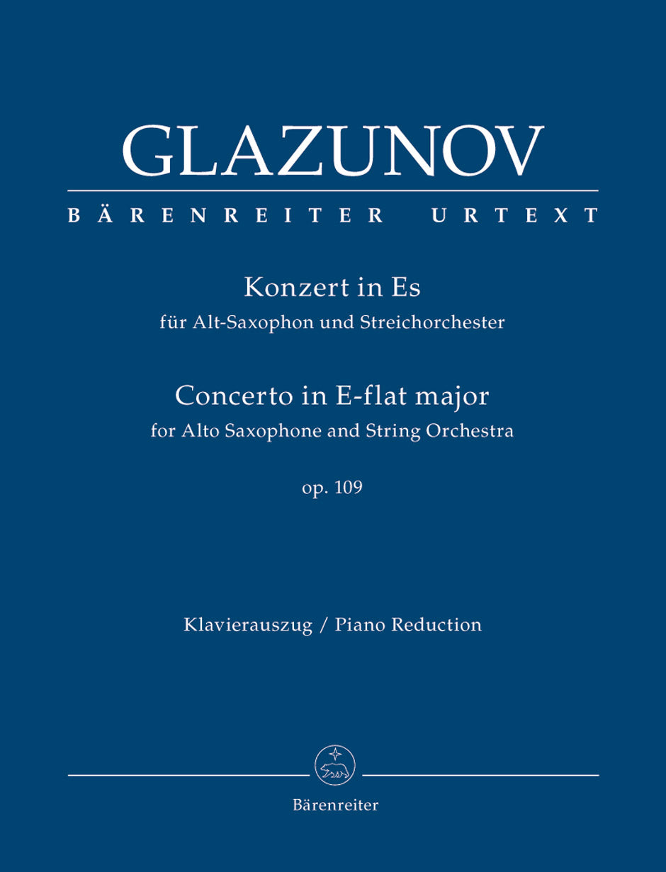 Glazunov: Alto Saxophone Concerto in E-flat Major, Op. 109