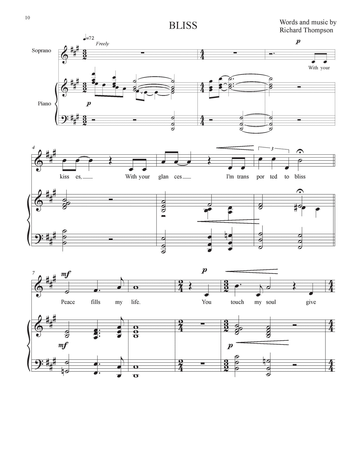 Thompson: Songs of Passion