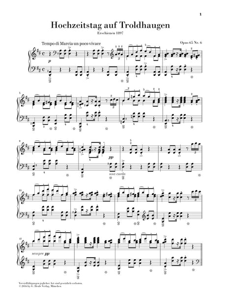 Grieg: Wedding Day at Troldhaugen, Op. 65, No. 6