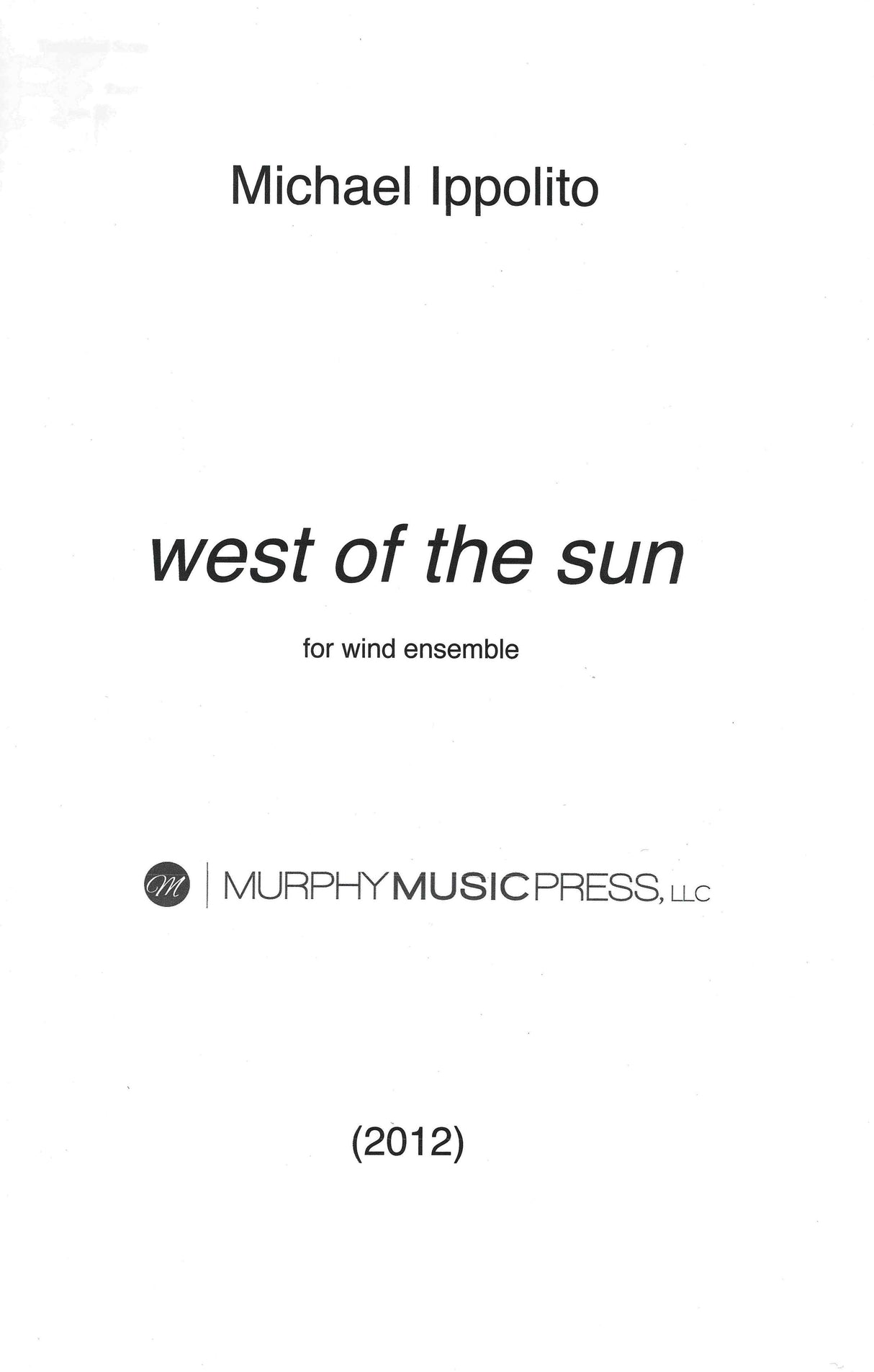 Ippolito: West of the Sun