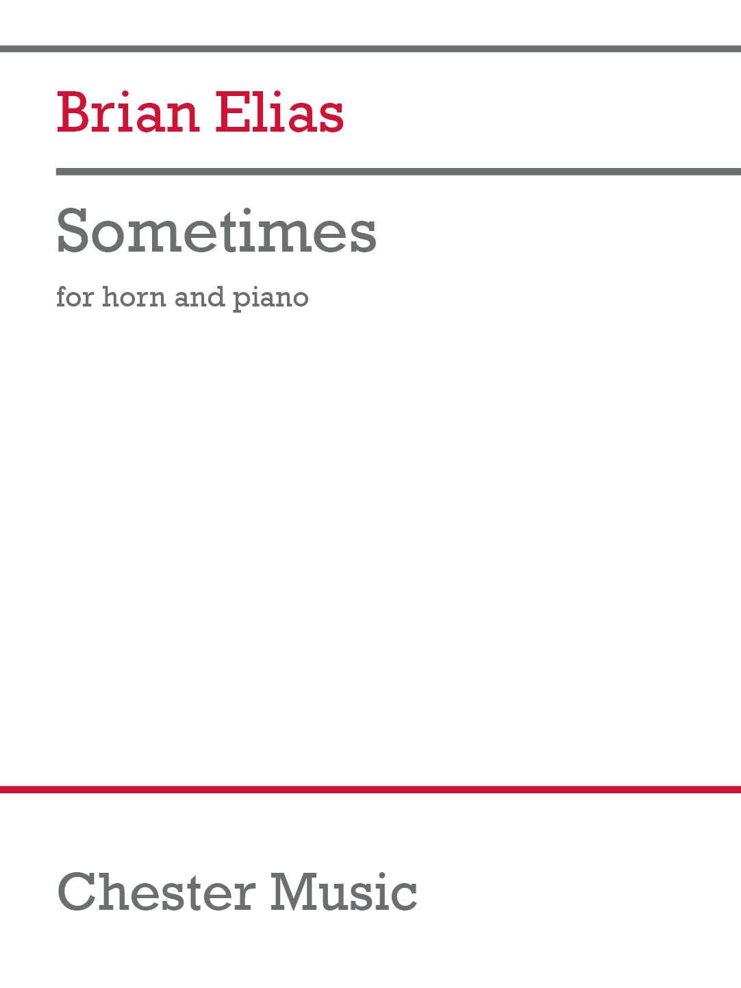Elias: Sometimes