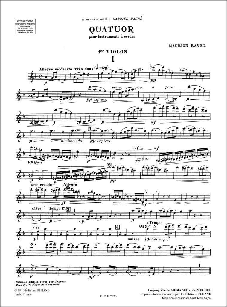 Ravel: String Quartet in F Major