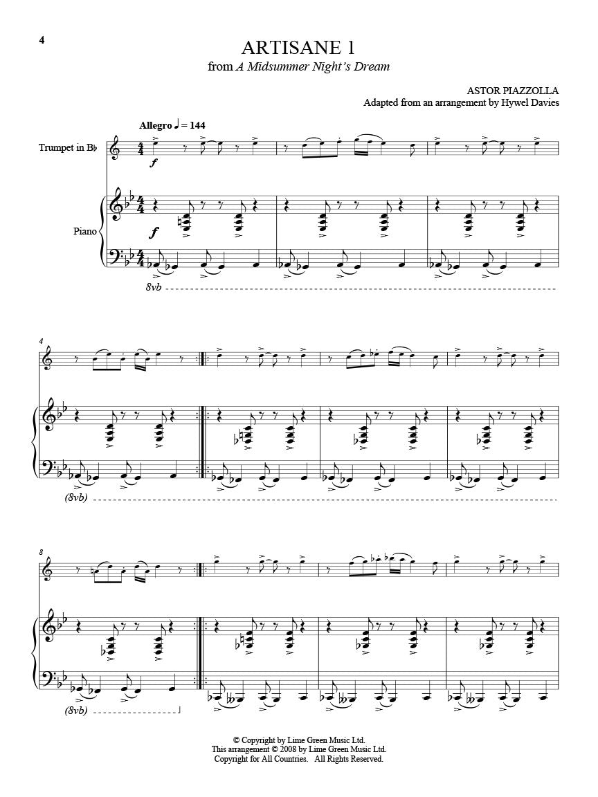 Piazzolla: 25 Tangos (arr. for trumpet & piano)