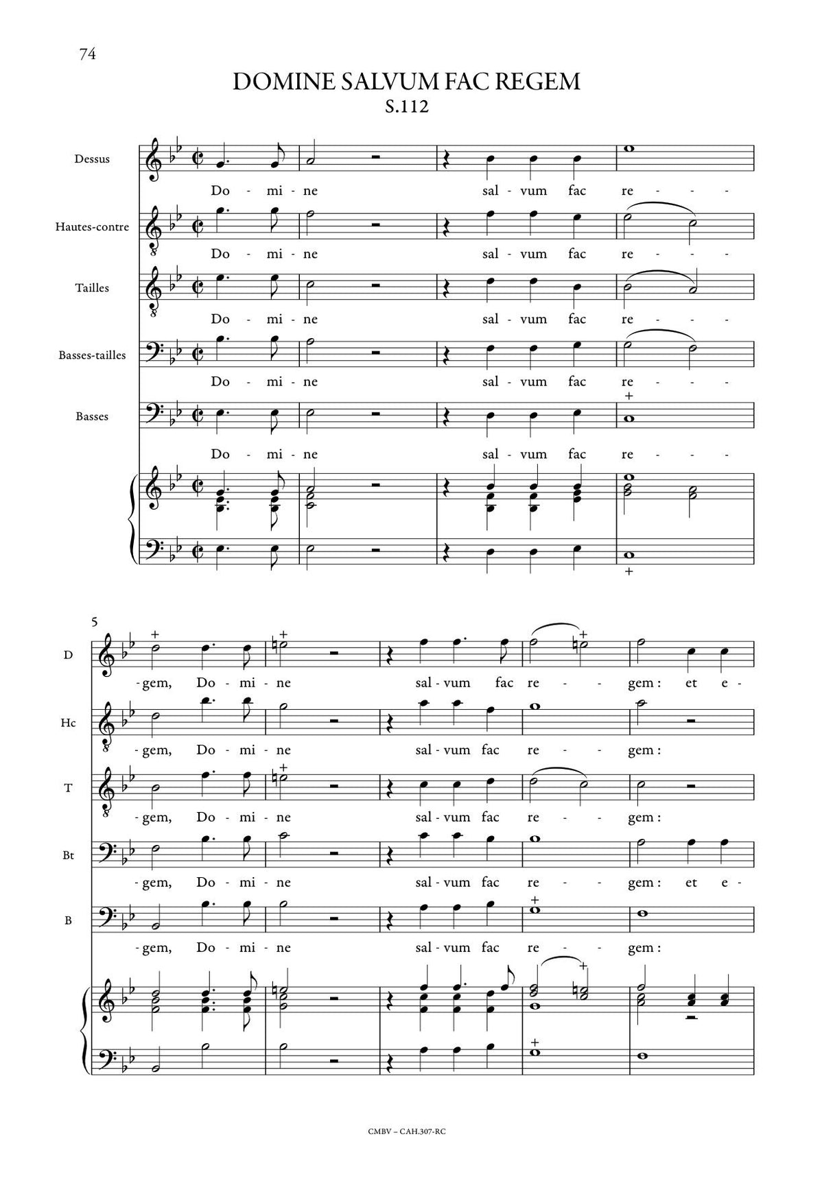 Delalande: Dominus regnavit, S. 65