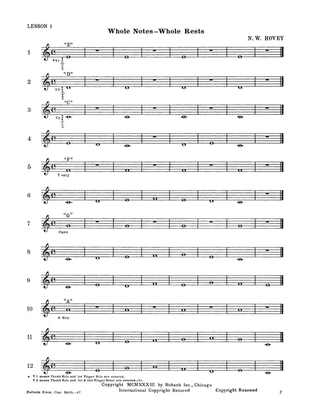 Rubank Elementary Method – Clarinet – Ficks Music