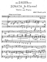 Busch: Violin Sonata No. 2 in A Minor, Op. 56
