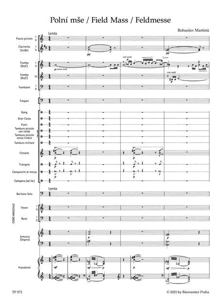 Martinů: Field Mass, H 279