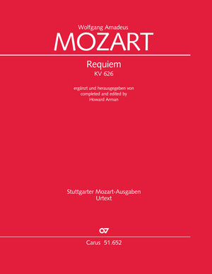 Mozart: Requiem, K. 626 (completed by Arman)