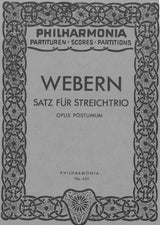 Webern: Satz for String Trio