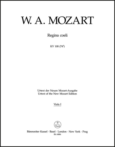 Mozart: Regina coeli, K. 108 (74d)