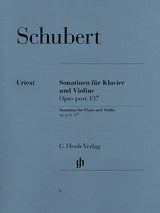 Schubert: Violin Sonatinas, Op. posth. 137