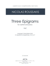 Roussakis: Three Epigrams