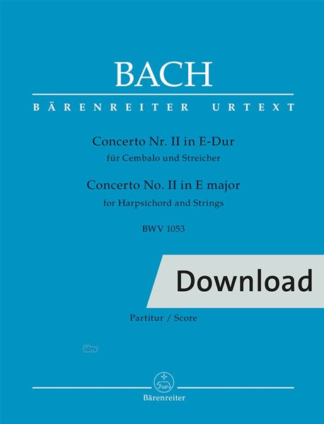 Bach: Harpsichord Concerto No. 2 in E Major, BWV 1053