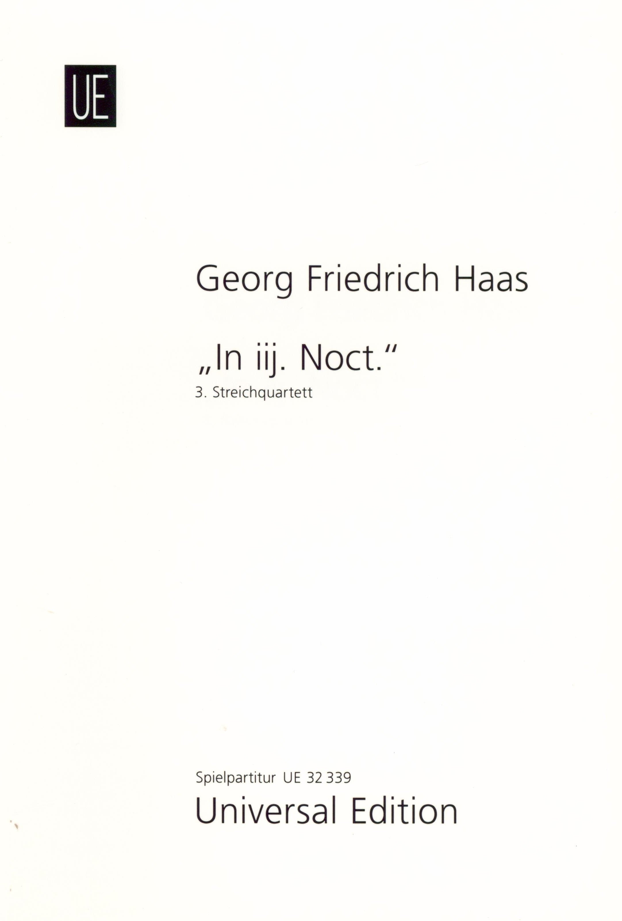 G.F. Haas: String Quartet No. 3 – 