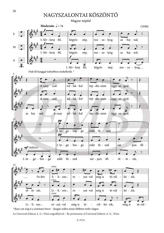 Kodály: Choral Works for Children's and Female Voices