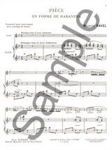 Ravel: Pièce en Forme de Habanera (arr. for soprano saxophone)