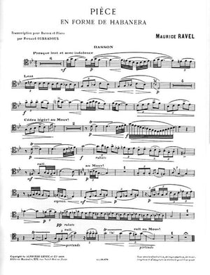 Ravel: Pièce en Forme de Habanera (arr. for bassoon)