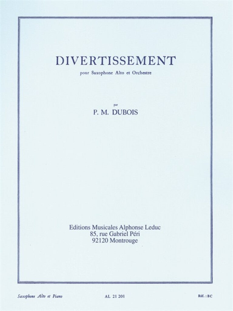 Dubois: Divertissement
