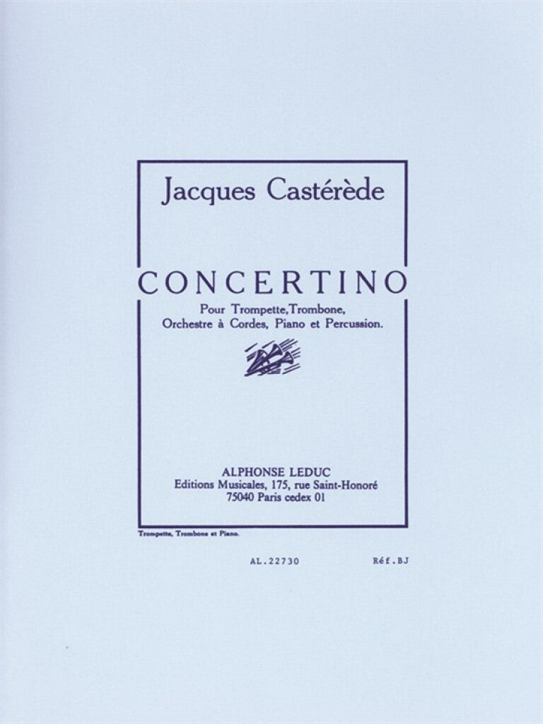 Castérède: Concertino for Trumpet, Trombone, String Orchestra, Piano and Percussion
