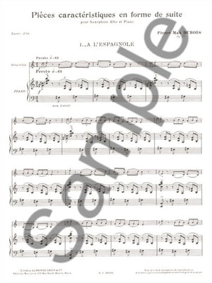Dubois: Pieces Caracteristiques, Op. 77, No. 1 - A L'Espagnole