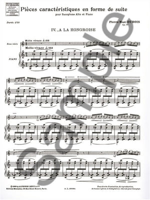 Dubois: Pieces Caracteristiques, Op. 77, No. 4 - A La Hongroise