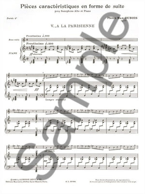 Dubois: Pieces Caracteristiques, Op. 77, No. 5 - A La Parisienne
