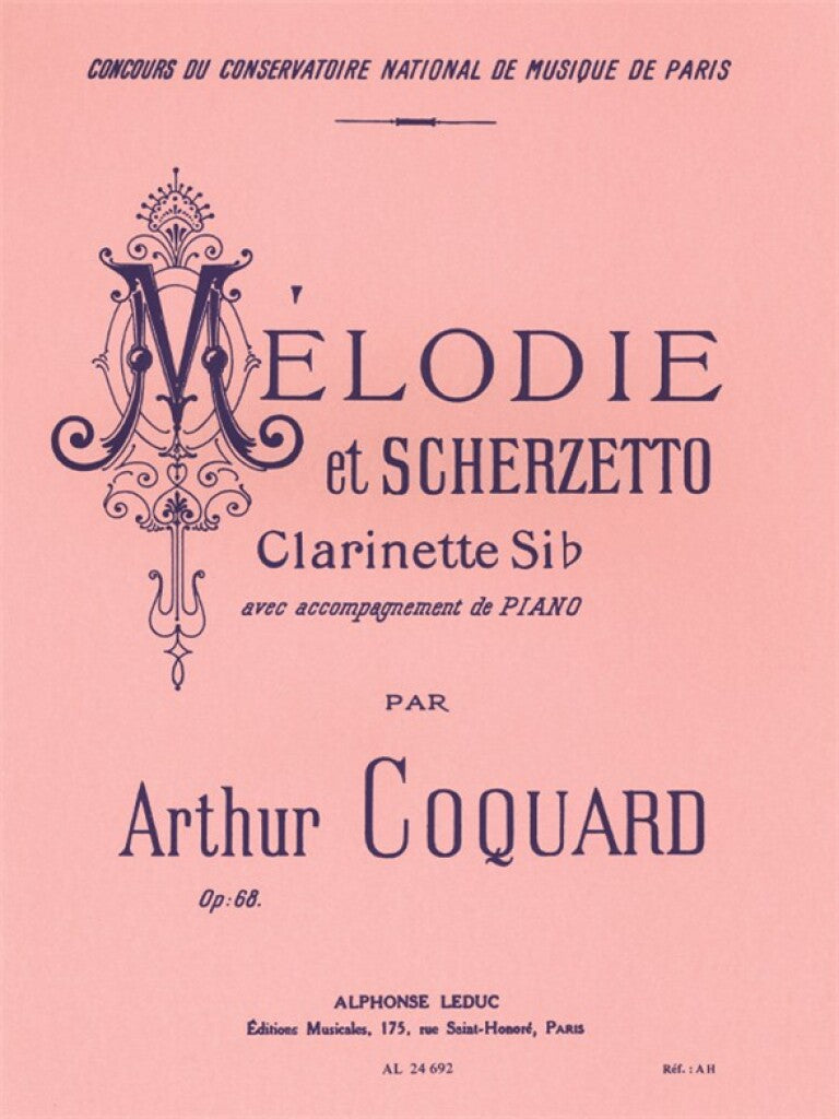 Coquard: Melodie et scherzetto, Op. 68