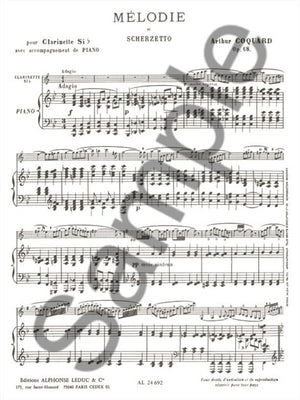 Coquard: Melodie et scherzetto, Op. 68