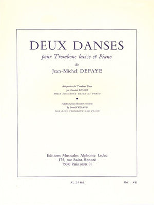 Defaye: 2 Dances (Deux danses) (Version for Bass Trombone)